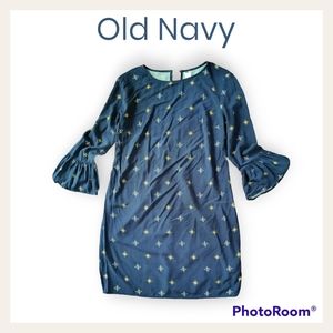 Old Navy Sheath dress, ruffled sleeves, size XS
